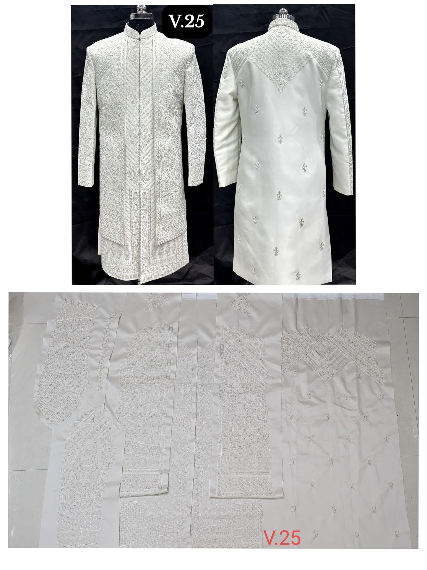 Sherwani Cut Piece Majesty -  Fabric is Sold Per Meter