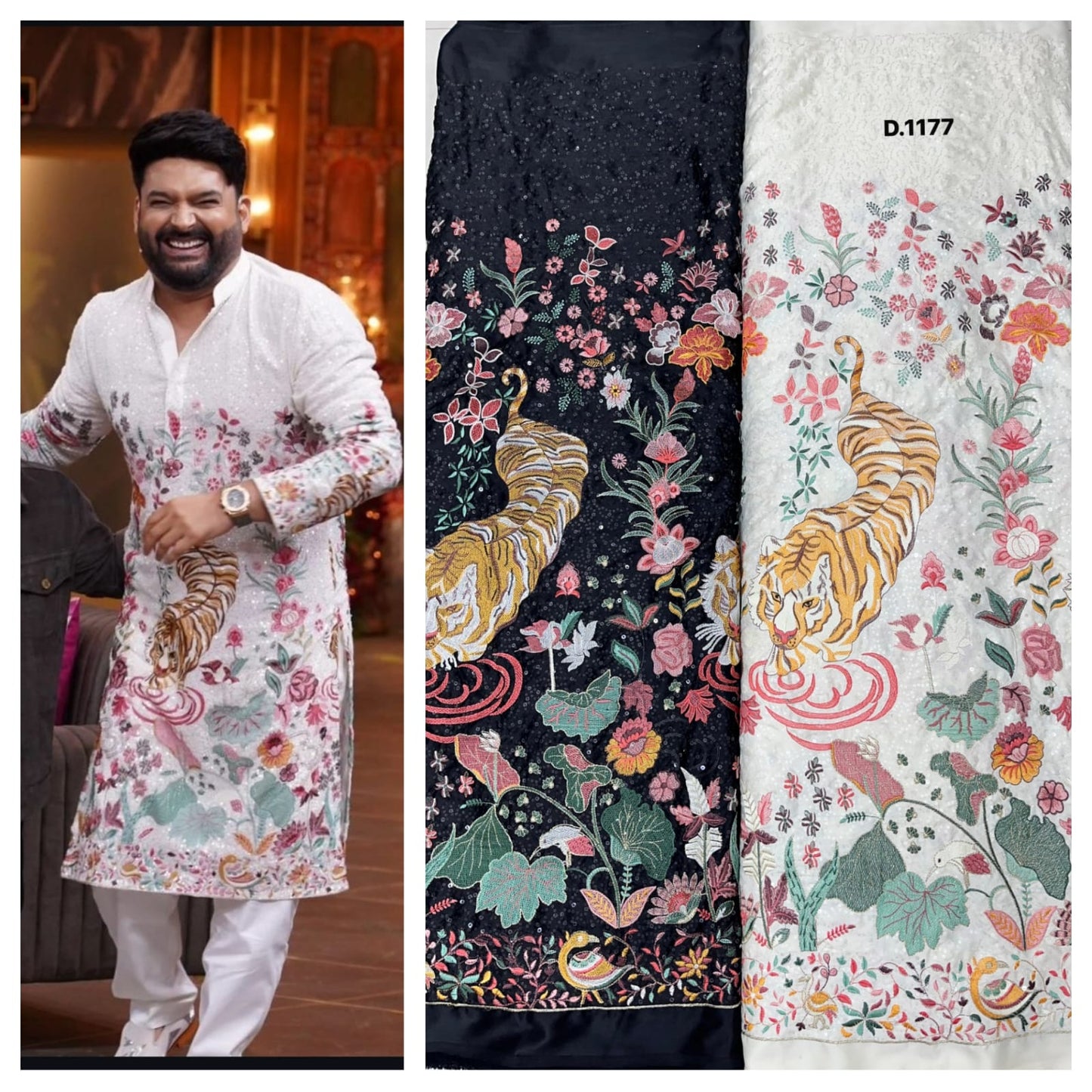 Majestic Aura Kurta - Fabric is Sold Per Meter