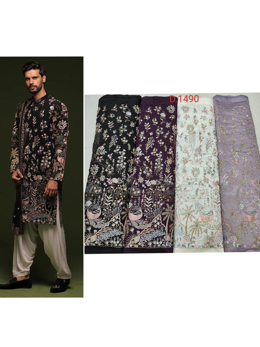 Royal Bloom Kurta - Fabric is Sold Per Meter