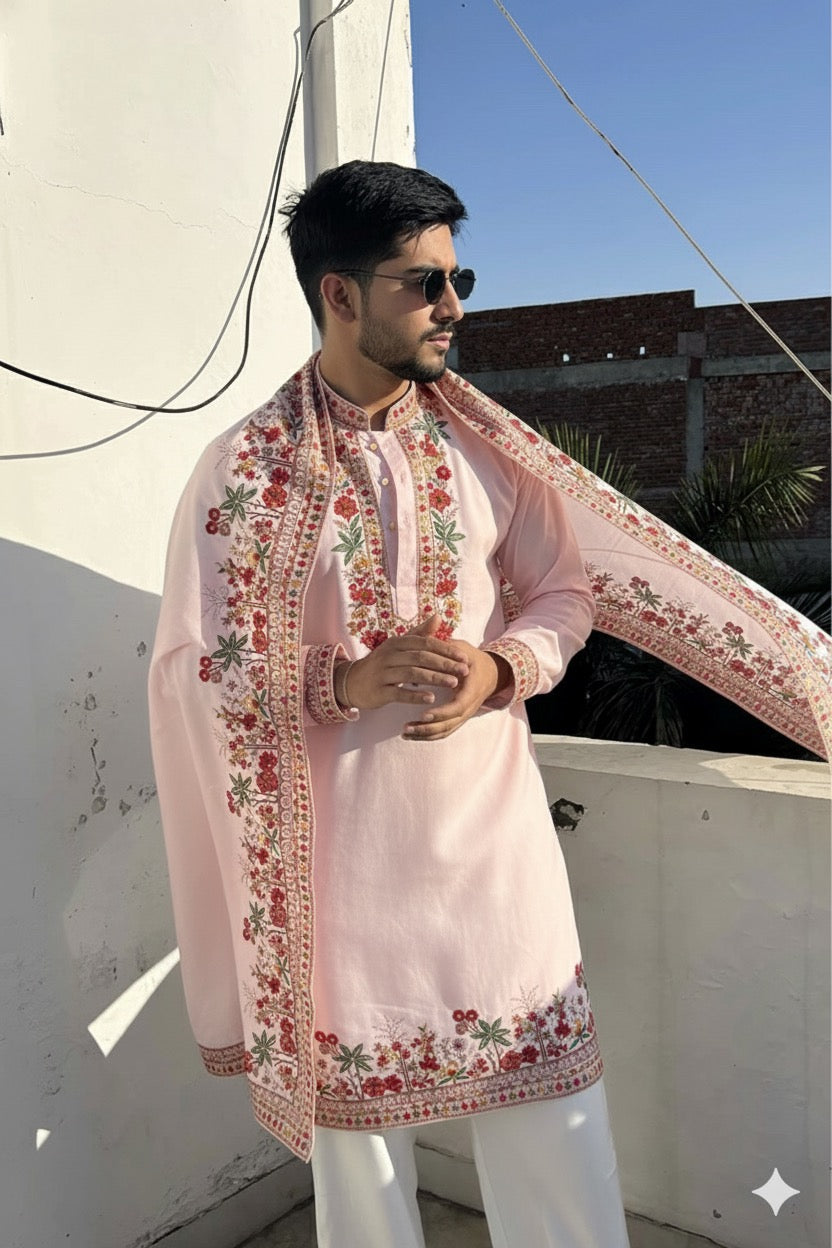 ETHEREAL EMBRODIRED KURTA