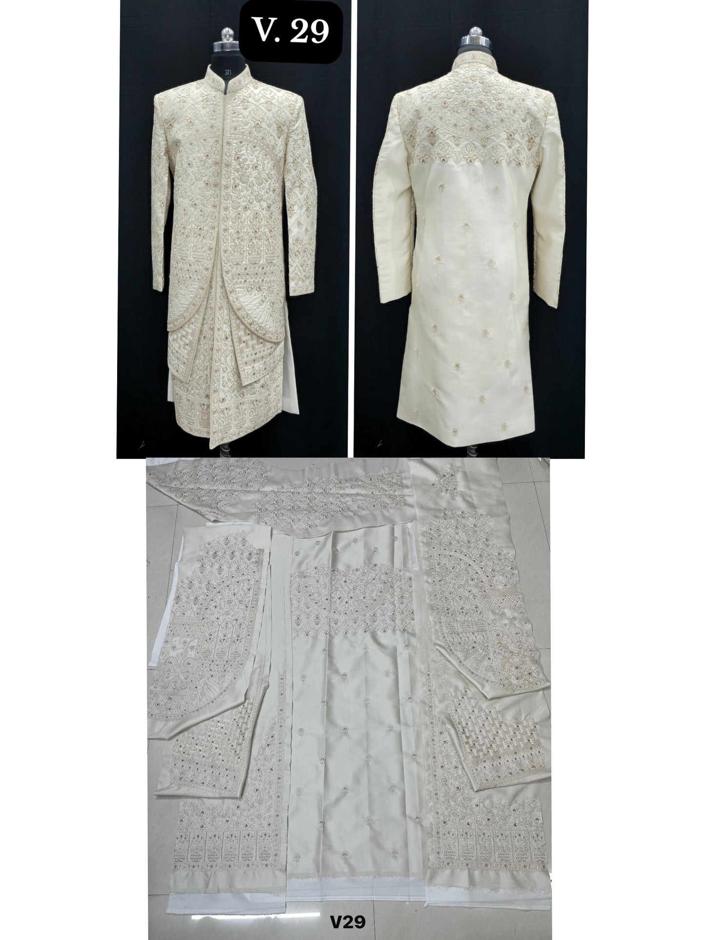 Sherwani Cut Piece - Fabric is Sold Per Meter